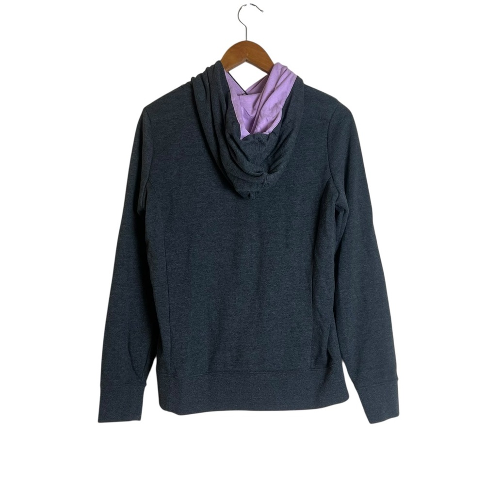 The north face grey fleece hoodie. Size medium - Picture 7 of 8